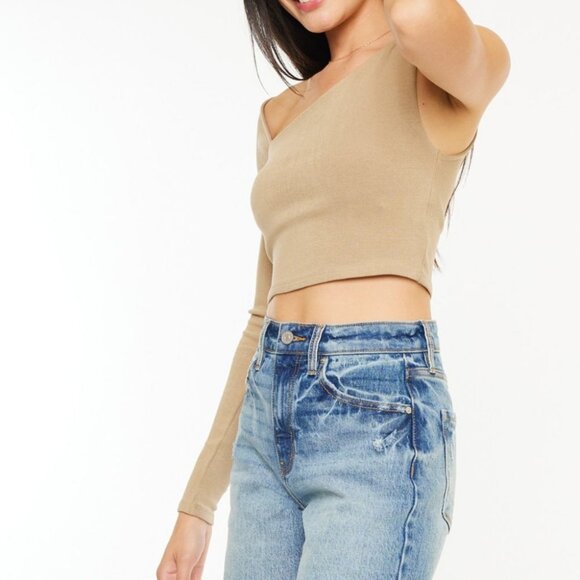 Hazel Blues® |  Kancan Raw Hem High Waist Denim Shorts - Picture 4 of 13